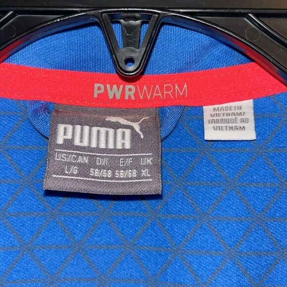 PUMA UNC North Carolina Tar Heels Colors PWRWarm Pullover Golf Wind VEST Jacket - Picture 3 of 4